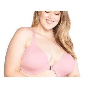 The Trusst Evie front-closure Bra Pink Size 36DD 36E $64 NWT RARE